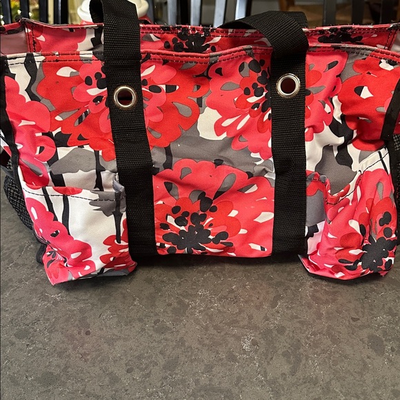 Thirty-One Tote Bag - Red- Pink- and Gray - Picture 7 of 8